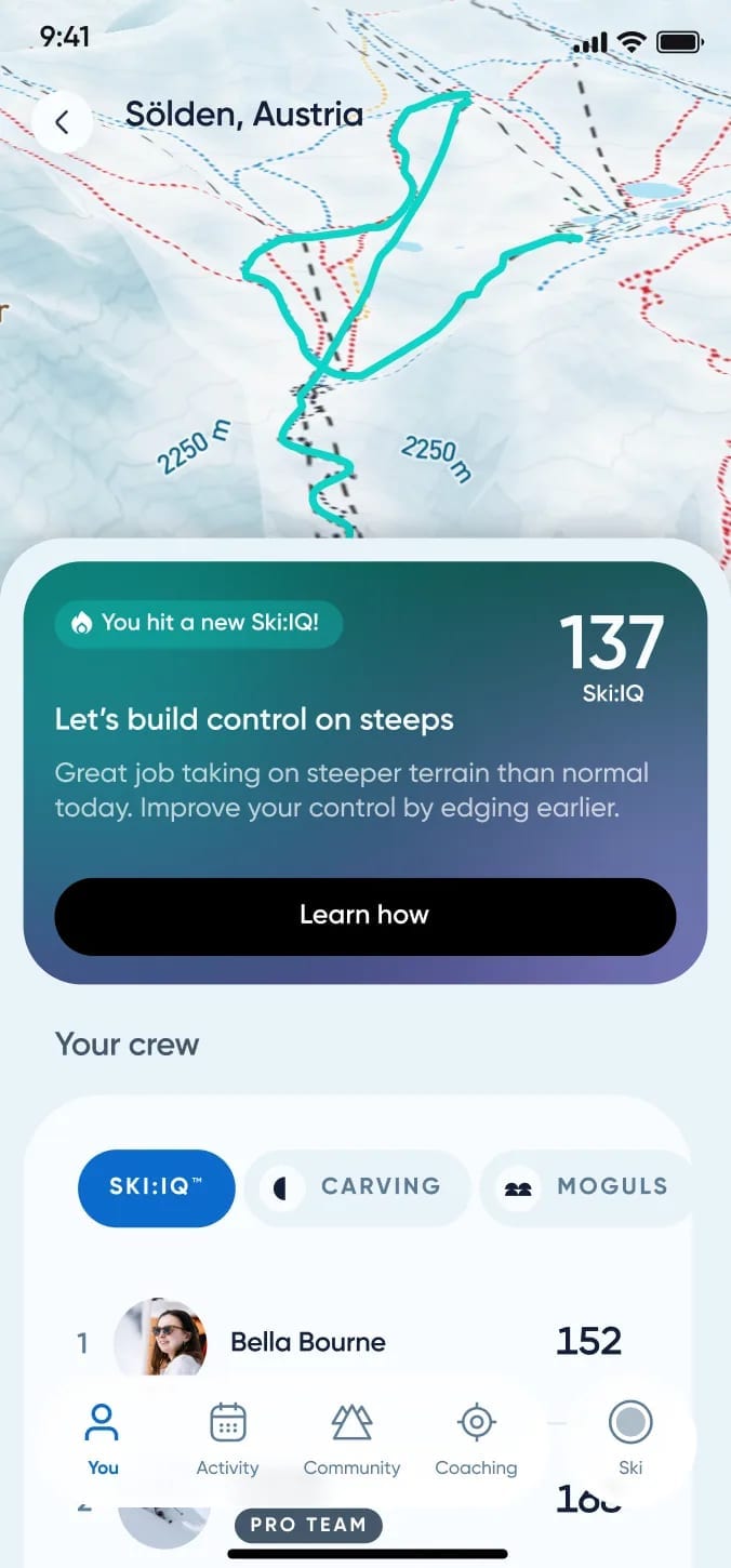 Carv app day summary with coaching insights