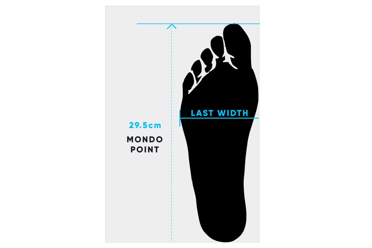 Boot size infographic
